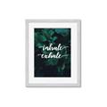 Picture of Palm Inhale Exhale _GroupedProduct_Rectangle_Portrait_Framed_Matted_