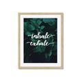 Picture of Palm Inhale Exhale _GroupedProduct_Rectangle_Portrait_Framed_Matted_