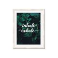 Picture of Palm Inhale Exhale _GroupedProduct_Rectangle_Portrait_Framed_Matted_