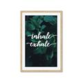 Picture of Palm Inhale Exhale _GroupedProduct_Rectangle_Portrait_Framed_Matted_