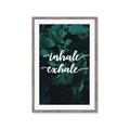 Picture of Palm Inhale Exhale _GroupedProduct_Rectangle_Portrait_Framed_Matted_