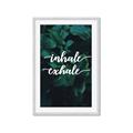 Picture of Palm Inhale Exhale _GroupedProduct_Rectangle_Portrait_Framed_Matted_