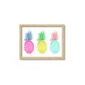Picture of Colored three pineapples  _GroupedProduct_Rectangle_Landscape_Framed_Matted_