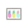 Picture of Colored three pineapples  _GroupedProduct_Rectangle_Landscape_Framed_Matted_