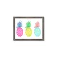 Picture of Colored three pineapples  _GroupedProduct_Rectangle_Landscape_Framed_Matted_