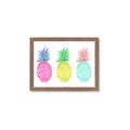 Picture of Colored three pineapples  _GroupedProduct_Rectangle_Landscape_Framed_Matted_