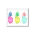 Picture of Colored three pineapples  _GroupedProduct_Rectangle_Landscape_Framed_Matted_
