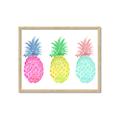 Picture of Colored three pineapples  _GroupedProduct_Rectangle_Landscape_Framed_Matted_