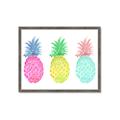 Picture of Colored three pineapples  _GroupedProduct_Rectangle_Landscape_Framed_Matted_