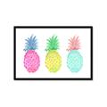 Picture of Colored three pineapples  _GroupedProduct_Rectangle_Landscape_Framed_Matted_