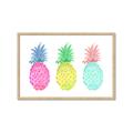 Picture of Colored three pineapples  _GroupedProduct_Rectangle_Landscape_Framed_Matted_