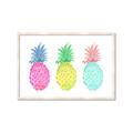 Picture of Colored three pineapples  _GroupedProduct_Rectangle_Landscape_Framed_Matted_