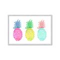 Picture of Colored three pineapples  _GroupedProduct_Rectangle_Landscape_Framed_Matted_