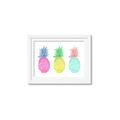 Picture of Colored three pineapples  _GroupedProduct_Rectangle_Landscape_Framed_Matted_