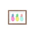 Picture of Colored three pineapples  _GroupedProduct_Rectangle_Landscape_Framed_Matted_