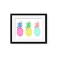Picture of Colored three pineapples  _GroupedProduct_Rectangle_Landscape_Framed_Matted_