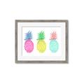 Picture of Colored three pineapples  _GroupedProduct_Rectangle_Landscape_Framed_Matted_