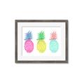 Picture of Colored three pineapples  _GroupedProduct_Rectangle_Landscape_Framed_Matted_