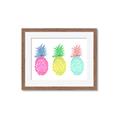 Picture of Colored three pineapples  _GroupedProduct_Rectangle_Landscape_Framed_Matted_