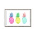 Picture of Colored three pineapples  _GroupedProduct_Rectangle_Landscape_Framed_Matted_