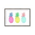 Picture of Colored three pineapples  _GroupedProduct_Rectangle_Landscape_Framed_Matted_
