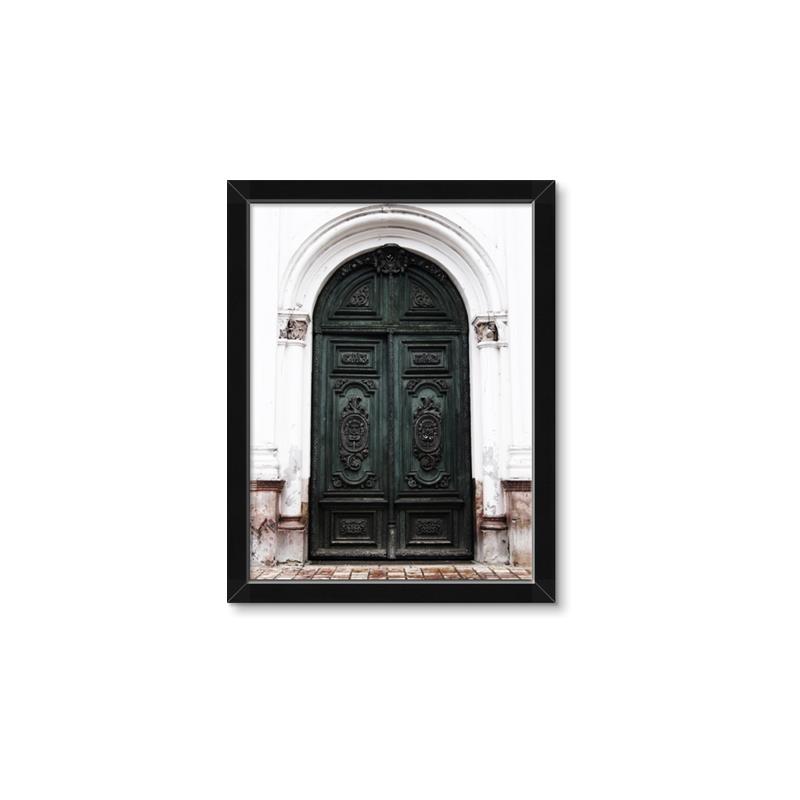 Picture of Green wooden door _GroupedProduct_Rectangle_Portrait_Photography _GroupedProduct_Rectangle_Portrait_Framed_Matted_
