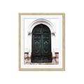 Picture of Green wooden door _GroupedProduct_Rectangle_Portrait_Photography _GroupedProduct_Rectangle_Portrait_Framed_Matted_