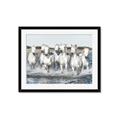 Picture of White Horses _GroupedProduct_Rectangle_Landscape_Photography _GroupedProduct_Rectangle_Landscape_Framed_Matted_