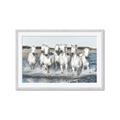 Picture of White Horses _GroupedProduct_Rectangle_Landscape_Photography _GroupedProduct_Rectangle_Landscape_Framed_Matted_