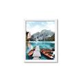 Picture of Waiting boats _GroupedProduct_Rectangle_Portrait_Photography _GroupedProduct_Rectangle_Portrait_Framed_Matted_