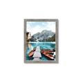 Picture of Waiting boats _GroupedProduct_Rectangle_Portrait_Photography _GroupedProduct_Rectangle_Portrait_Framed_Matted_