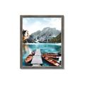 Picture of Waiting boats _GroupedProduct_Rectangle_Portrait_Photography _GroupedProduct_Rectangle_Portrait_Framed_Matted_