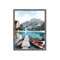 Picture of Waiting boats _GroupedProduct_Rectangle_Portrait_Photography _GroupedProduct_Rectangle_Portrait_Framed_Matted_
