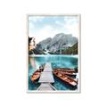 Picture of Waiting boats _GroupedProduct_Rectangle_Portrait_Photography _GroupedProduct_Rectangle_Portrait_Framed_Matted_