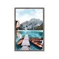 Picture of Waiting boats _GroupedProduct_Rectangle_Portrait_Photography _GroupedProduct_Rectangle_Portrait_Framed_Matted_