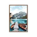 Picture of Waiting boats _GroupedProduct_Rectangle_Portrait_Photography _GroupedProduct_Rectangle_Portrait_Framed_Matted_