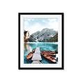 Picture of Waiting boats _GroupedProduct_Rectangle_Portrait_Photography _GroupedProduct_Rectangle_Portrait_Framed_Matted_