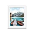 Picture of Waiting boats _GroupedProduct_Rectangle_Portrait_Photography _GroupedProduct_Rectangle_Portrait_Framed_Matted_