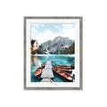Picture of Waiting boats _GroupedProduct_Rectangle_Portrait_Photography _GroupedProduct_Rectangle_Portrait_Framed_Matted_