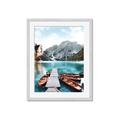 Picture of Waiting boats _GroupedProduct_Rectangle_Portrait_Photography _GroupedProduct_Rectangle_Portrait_Framed_Matted_