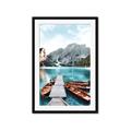 Picture of Waiting boats _GroupedProduct_Rectangle_Portrait_Photography _GroupedProduct_Rectangle_Portrait_Framed_Matted_