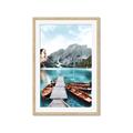 Picture of Waiting boats _GroupedProduct_Rectangle_Portrait_Photography _GroupedProduct_Rectangle_Portrait_Framed_Matted_