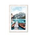 Picture of Waiting boats _GroupedProduct_Rectangle_Portrait_Photography _GroupedProduct_Rectangle_Portrait_Framed_Matted_