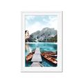 Picture of Waiting boats _GroupedProduct_Rectangle_Portrait_Photography _GroupedProduct_Rectangle_Portrait_Framed_Matted_