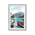 Picture of Waiting boats _GroupedProduct_Rectangle_Portrait_Photography _GroupedProduct_Rectangle_Portrait_Framed_Matted_