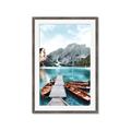 Picture of Waiting boats _GroupedProduct_Rectangle_Portrait_Photography _GroupedProduct_Rectangle_Portrait_Framed_Matted_