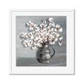Picture of Cotton Flower _GroupedProduct_Square_Framed_Matted_