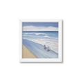 Picture of Seaqgulls at shore _GroupedProduct_Square_Framed_Matted_