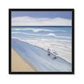 Picture of Seaqgulls at shore _GroupedProduct_Square_Framed_Matted_