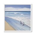 Picture of Seaqgulls at shore _GroupedProduct_Square_Framed_Matted_